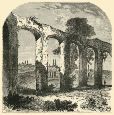1890年，位于皮克通（Pictones）首都老普瓦捷（Poitiers），渡槽 作者 不明