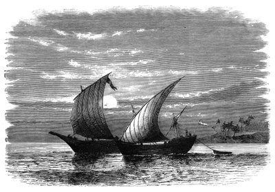 1890年，红海阿拉伯独桅帆船 作者 不明