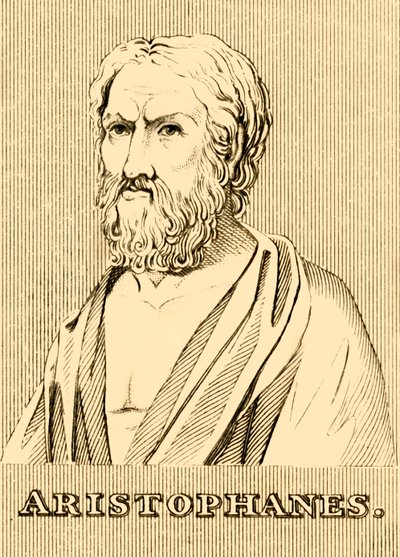 亚里士多德（Aristophanes），大约在公元前460-380年，1830年。 作者 不明