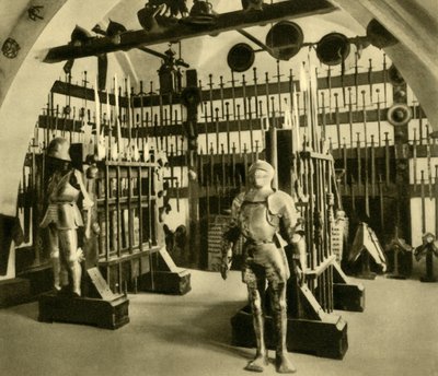军械库，下奥地利州克罗伊岑斯坦城堡，c1935年。 作者 不明