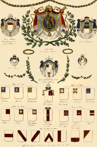 法国帝国和帝国贵族的武器，1806年，1921年。 作者 不明