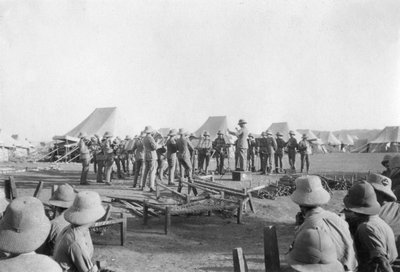 1917年，豪舍拉，军乐队练习 作者 不明