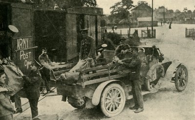 第一次世界大战的陆军邮局，c1915，c1920。 作者 不明