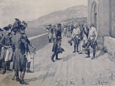 1896年在热那亚附近的Cornigliano安排Massénas投降 作者 不明