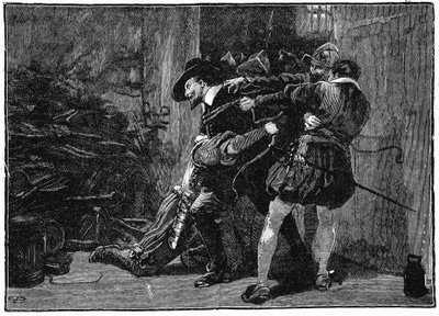 盖伊·福克斯（Guy Fawkes）在19世纪的1605年的议会地窖中被捕 作者 不明
