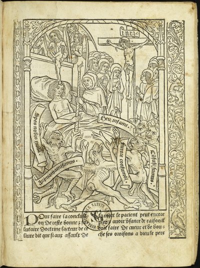 Ars moriendi《死亡的艺术》，1496年。 作者 不明