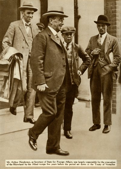 亚瑟·亨德森（Arthur Henderson），1929年，1935年。 作者 不明