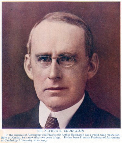 亚瑟·斯坦利·爱丁顿（Arthur Stanley Eddington）1882-1944，英国天文学家和物理学家，c1934 作者 不明