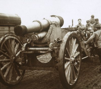 法国北部凡尔登的炮兵专栏，c1914-c1918 作者 不明