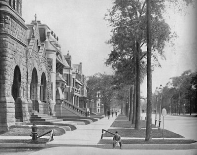 芝加哥阿什兰大道（Ashland Avenue），约建于1897年。 作者 不明