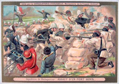 袭击马达加斯加的霍瓦堡，1883年至1896年 作者 不明