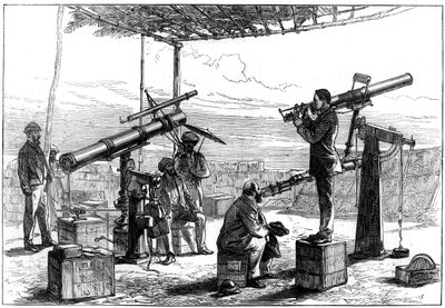 等待日食的天文学家，印度，1872年 作者 不明