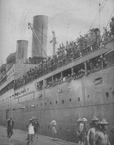 1941年，印度军队到达新加坡，参加了对大堡垒港口的防御。 作者 不明