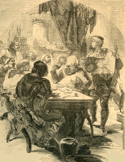 在哈罗德（Harold）举行的宴会上，他收到了《诺曼人入侵新闻》（c1890）。 作者 不明