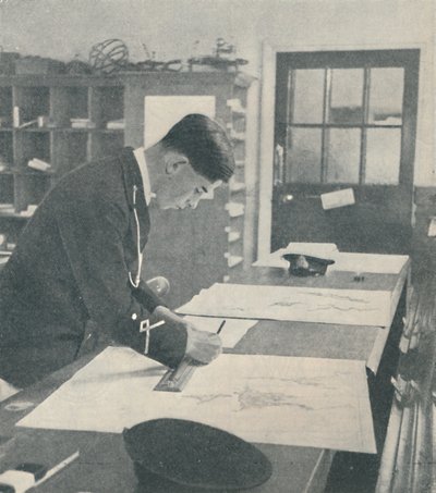 1936年，在达特茅斯皇家海军学院学习 作者 不明