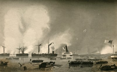 进攻罗阿诺克岛-登陆部队，1878年。 作者 不明