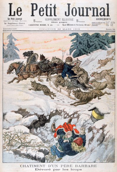 1903年，俄罗斯遭狼袭击 作者 不明