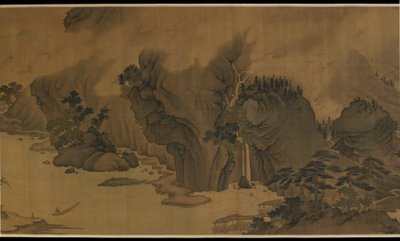 云雨中的秋河》，16世纪。 作者 不明
