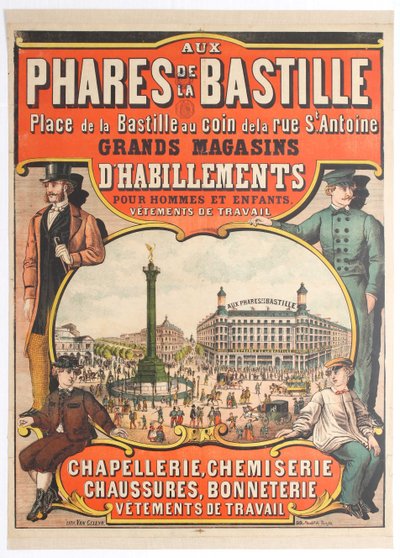 Aux Phares de la Bastille, 1890年代。 作者 不明