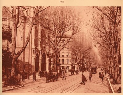 维克多大街和圣母教堂，尼斯，1930年。 作者 不明