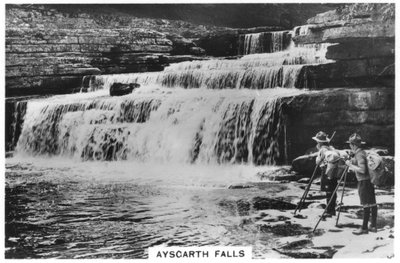 艾斯加斯瀑布（Aysgarth Falls），约克郡山谷，温斯利代尔，1937年 作者 不明
