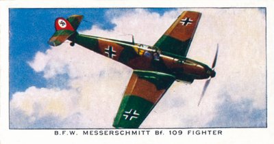 BFW Messerschmitt Bf。 109战斗机，1938年 作者 不明