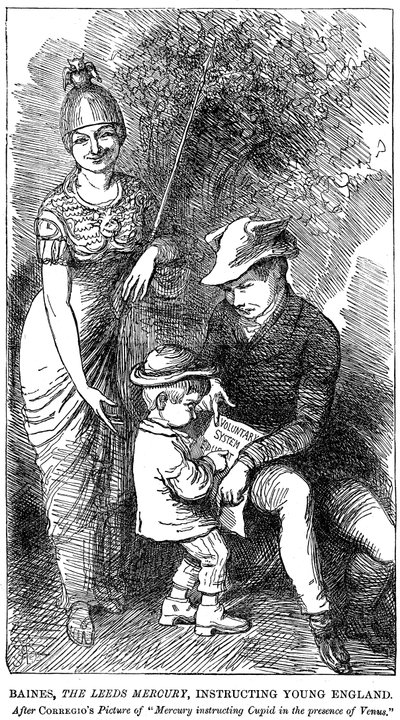 贝恩斯，利兹水星，指导年轻的英格兰，1847年 作者 不明