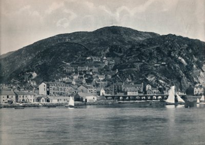 巴茅斯（Barmouth）-从高加索（Mawddach）的景色，展示高地，1895年 作者 不明