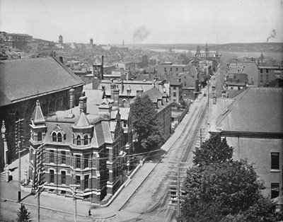 新斯科舍省哈利法克斯的巴灵顿街，建于1897年。 作者 不明