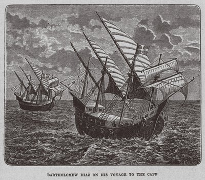 巴塞洛缪·迪亚兹（Bartholomew Diaz）1878年前往南非的航行 作者 不明