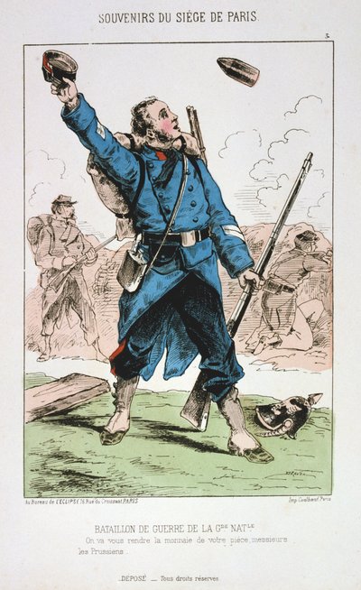 国民警卫队战争营，巴黎围困，1870-1871年 作者 不明