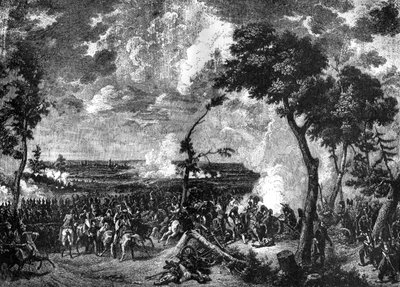 1882-1884年，1813年10月30日至31日，德国哈瑙战役。 作者 不明