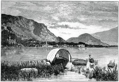 1900年，意大利北部马焦雷湖上的巴韦诺（Baveno） 作者 不明