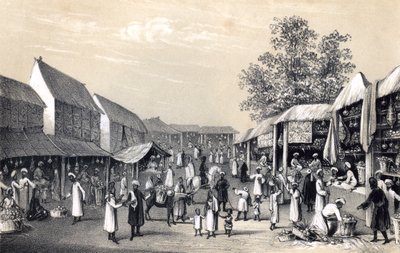 1847年水果季节在喀布尔的集市 作者 不明