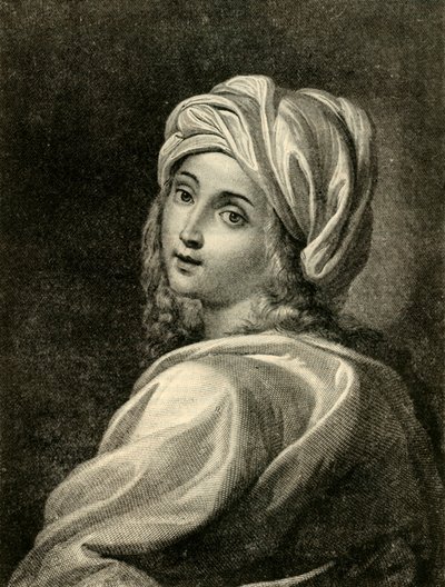 比阿特丽斯·岑西（Beatrice Cenci），1882年吉多·雷尼（Guido Reni）的绘画后。 作者 不明