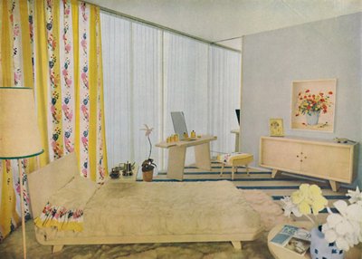 卧室由Suzanne Guiguichon设计，1939年。 作者 不明