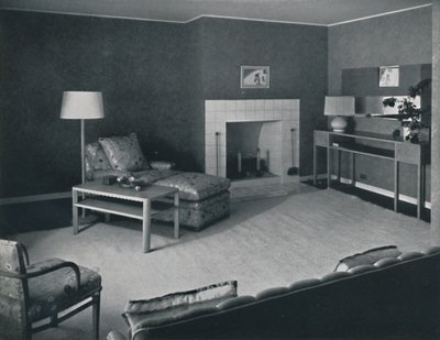 1942年，加利福尼亚州圣莫尼卡市Anatole Litvak先生房屋中的卧室 作者 不明