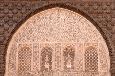 Ben Youssef Medersa is the largest Medersa in Morocco, Originally a religious school founded under Abou el Hassan, Marrakech, Morocco 作者 不明