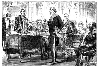 本杰明·迪斯雷利（Benjamin Disraeli）1808-1881获得伦敦市的自由，1878年 作者 不明