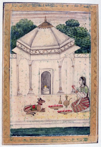 巴列维·拉吉尼（Bhairavi Ragini），《拉加马拉》专辑，拉贾斯坦邦学校，十九世纪 作者 不明