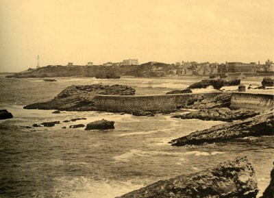 比亚里茨（Biarritz）-拉迪格咖啡厅（La Digue de la Cafetiere），建于1930年。 作者 不明