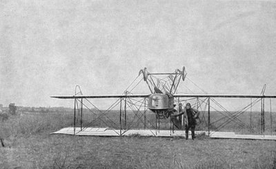 双翼飞机在一次世界大战中坠毁，法国，1915年 作者 不明