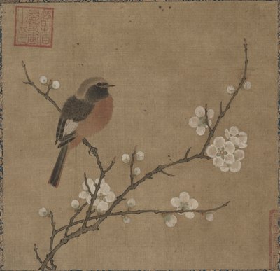 在开花的分支的鸟，1100s。 作者 不明