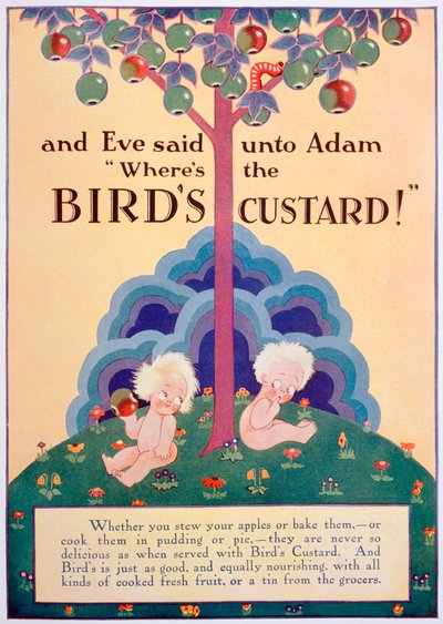 Birds Custard广告，1928年 作者 不明