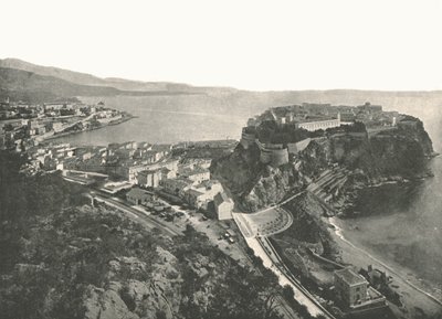 鸟瞰，摩纳哥蒙特卡罗，1895年。 作者 不明
