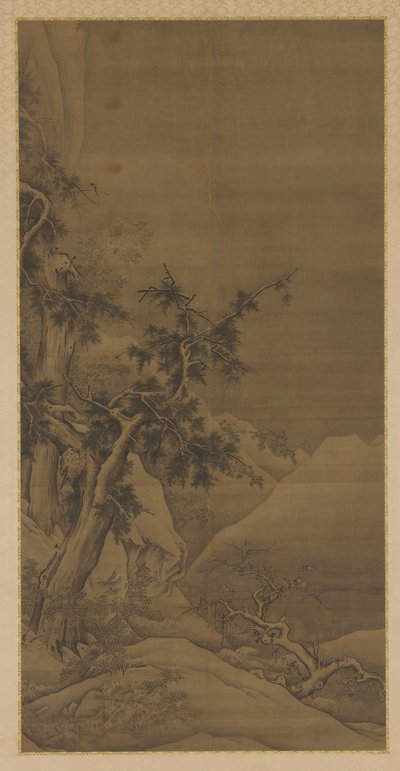 冬天树上的鸟，16-17世纪。 作者 不明