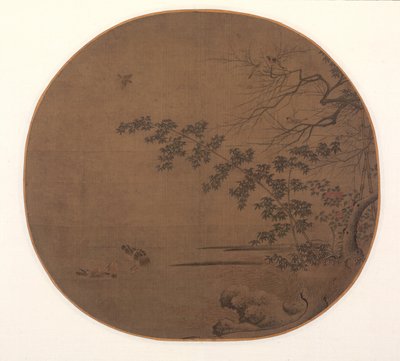 秋季入口处的鸟，c。 1200。 作者 不明