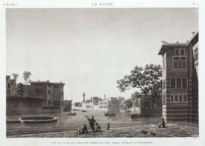 埃及开罗Birket-al-Fyl，洪水期间，约1798年 作者 不明