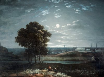 月光下的伯明翰，1800-1850。   作者 不明