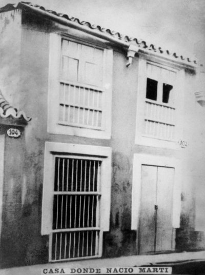 约瑟·朱利安·马蒂·佩雷斯（Jose Julian Marti Perez）的毕特维尔（Birthpace），1853-1895年，1920年代 作者 不明